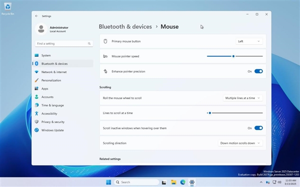 微软淘汰控制面板进程加快!更多鼠标选项进入Windows 11设置