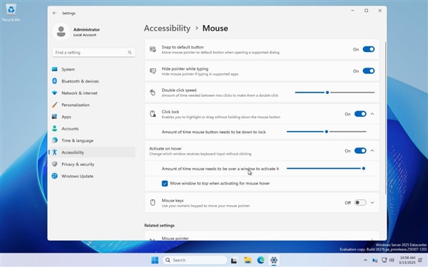 微软淘汰控制面板进程加快!更多鼠标选项进入Windows 11设置