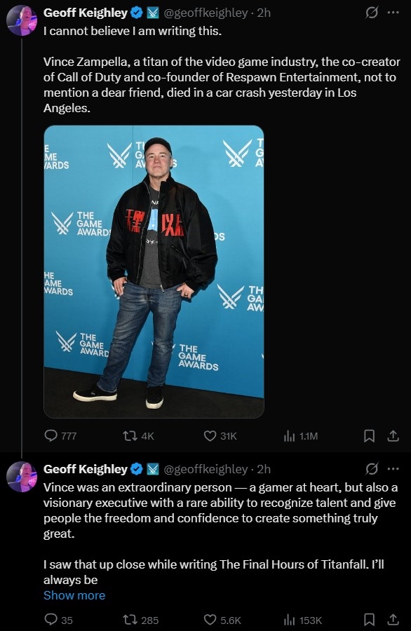 战地制作人车祸离世